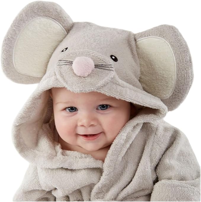 A DARA BABY | Toalla de Baño para Bebé o Niño | Bata Baño de Figuras Divertidas | Capucha para la Cabeza | Secado Rápido y Ligero| Tela Extra Suave| Regalo para Bebé, Baby Shower, Cumpleaños.