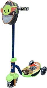 A Apache Scooter 3 Ruedas Bolsa Y Luces Star Wars +4, Azul.