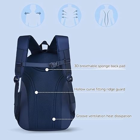 Mochila escolar KEBEIXUAN para niños estilo de puerta de refrigerador mochilas escolares con apertura mochilas para escuela secundaria primaria niños adolescentes.