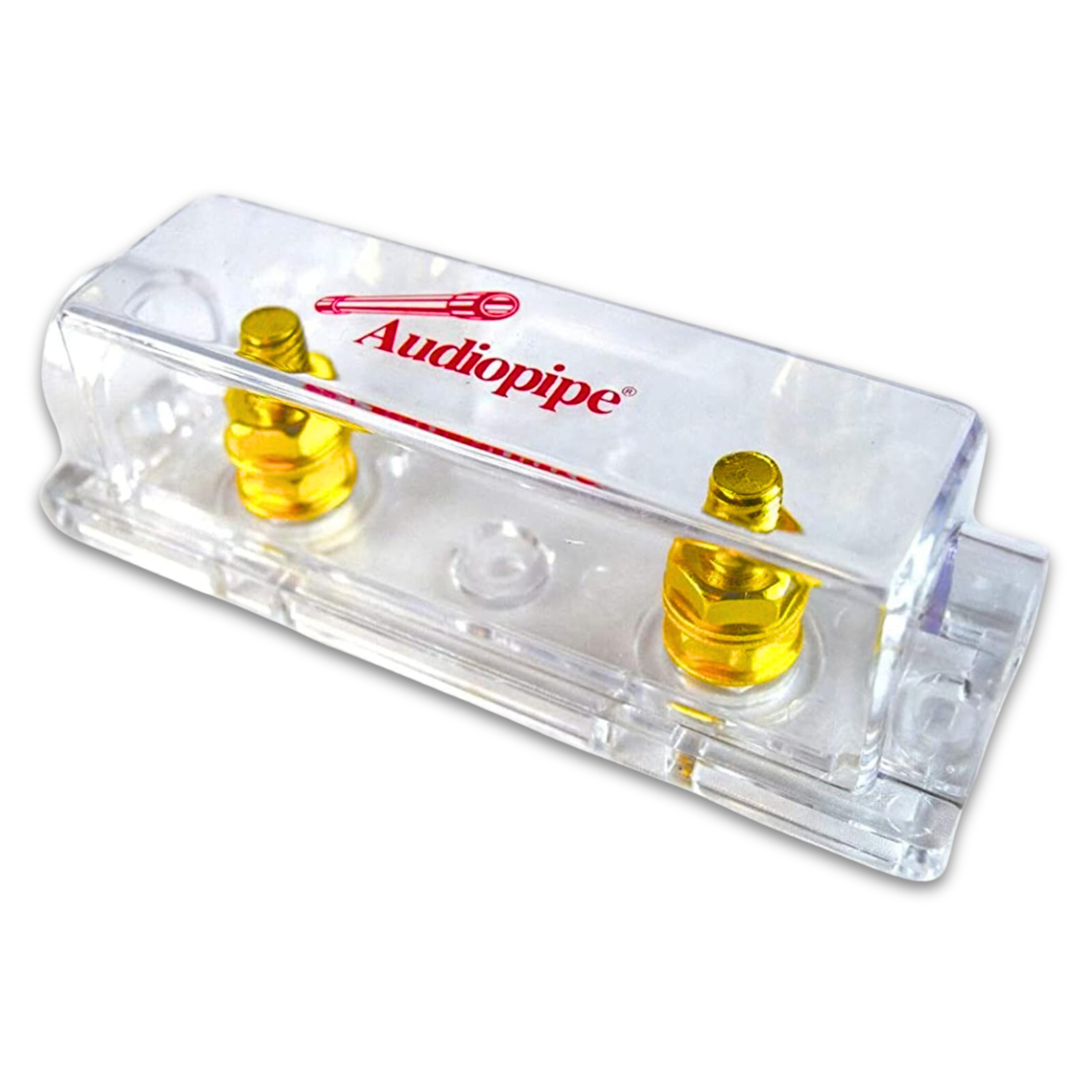 Bloque de Fusibles Audiopipe CQ-1100 ANE, Oro 24 KT, 500 Amperios.
