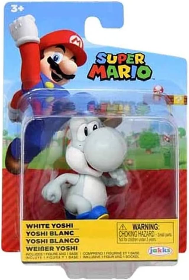 Figura Super Mario Acción Blanco Yoshi Accesorios Colección Regalo