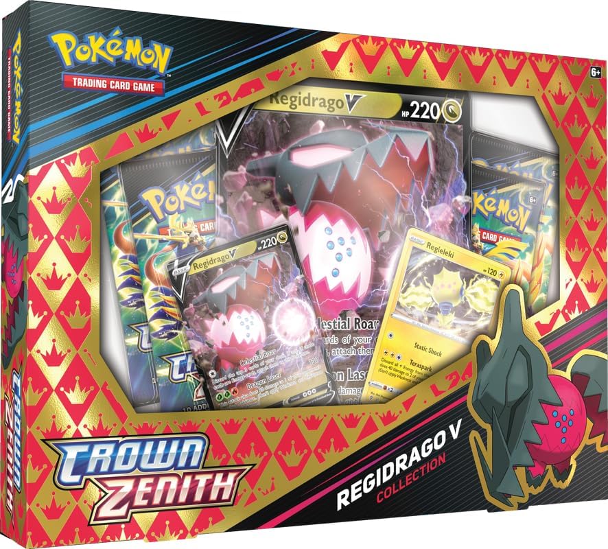 Pokemon TCG Colección Crown Zenith Regidrago V Box Original Inglés