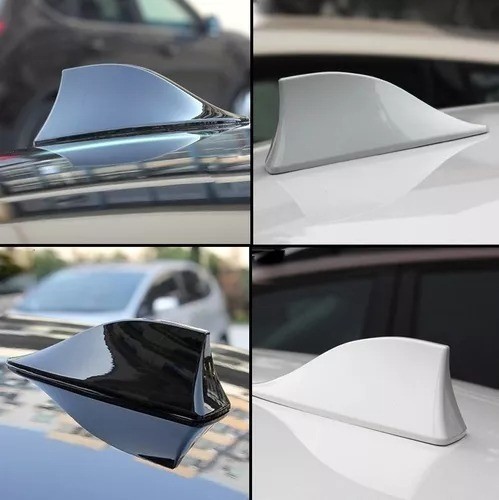 "Antena Aleta De Tiburón Funcional Para Radio Universal  de auto negro "