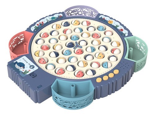 "Juguetes De Pesca Para Bebés Con Música 55 Magnetic Peces azul "