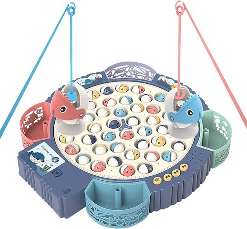 "Juguetes De Pesca Para Bebés Con Música 55 Magnetic Peces azul "