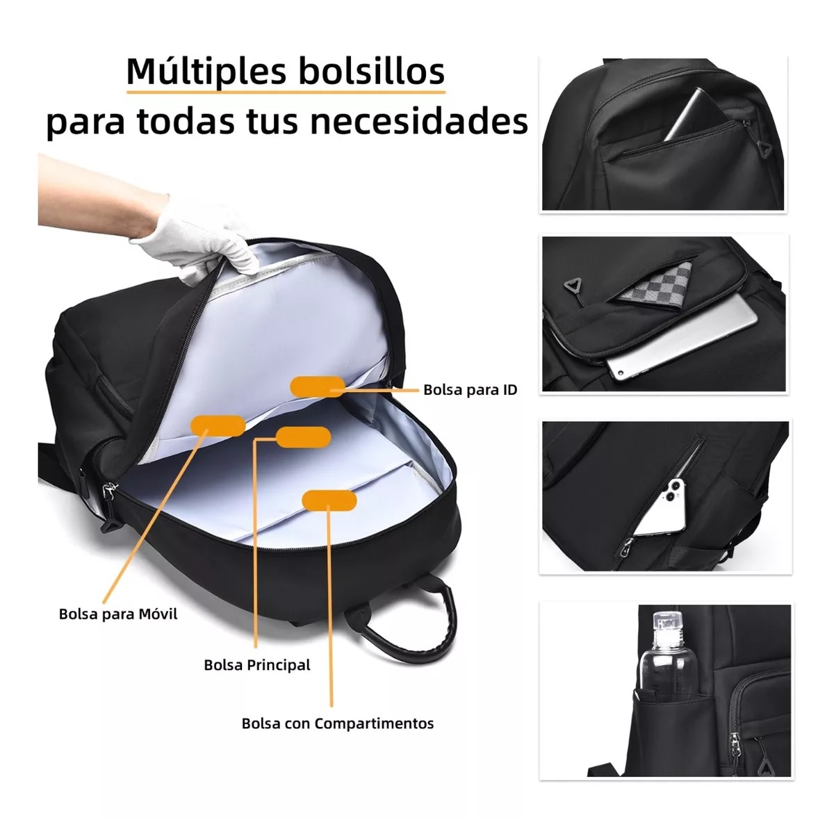 Rexmica Mochila Portátil Para 6 Tapetes De Juego (35,6 X 61 Cm) – Bolsa Organizadora Con Correa De Hombro Y Bolsillos Frontales, Nailon Resistente, Ideal Para MTG Y TCG