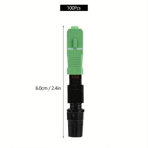 "Conector Rápido De Fibra Óptica Sc Apc Para Ftth 100pzs "