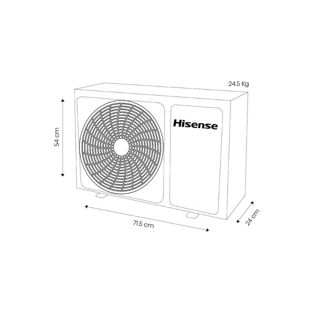 Minisplit Aire Acondicionado Hisense Ac122cf Sólo Frío 1 Ton.