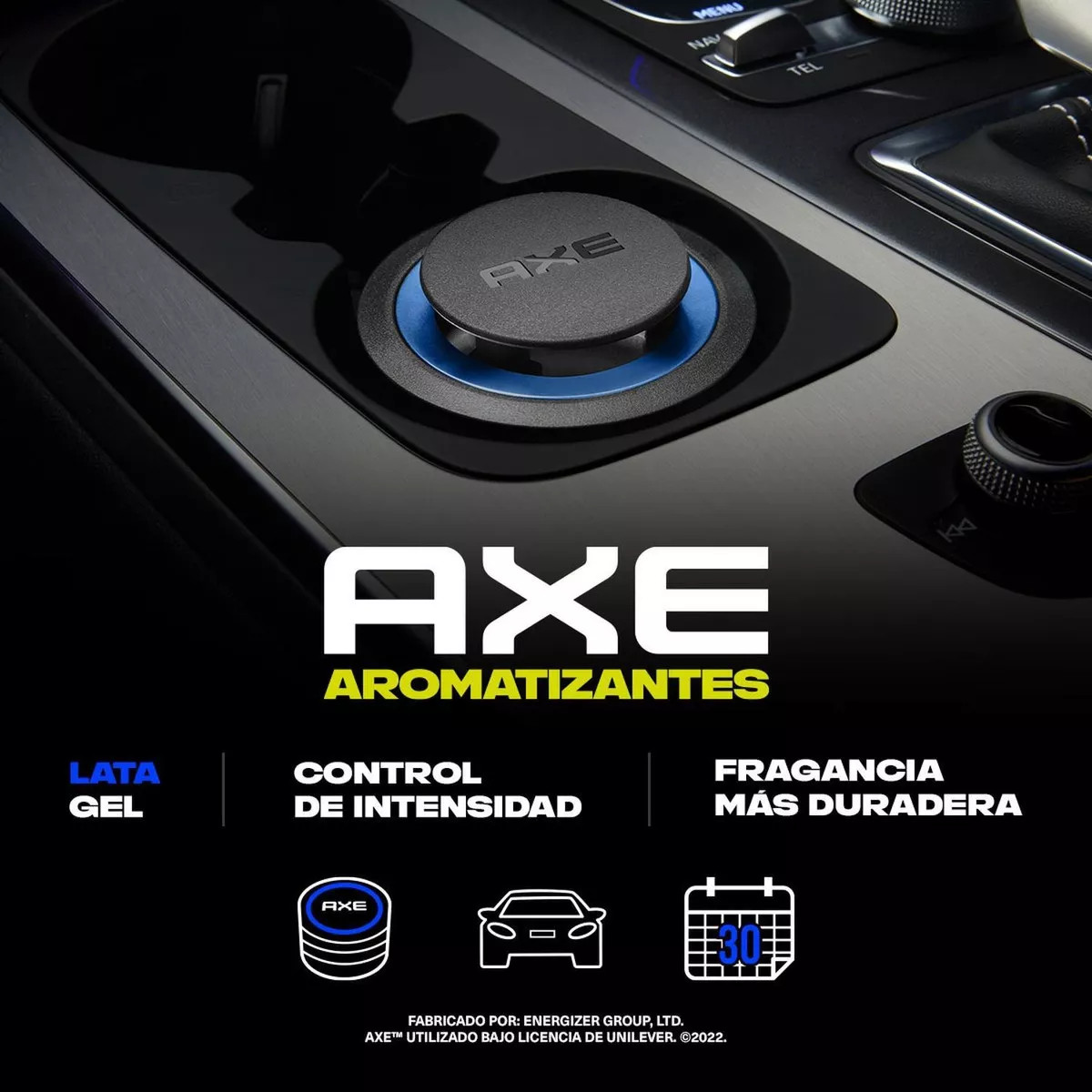 Aromatizante Auto AXE GEL Dark Phoenix aroma Menta y Romero.