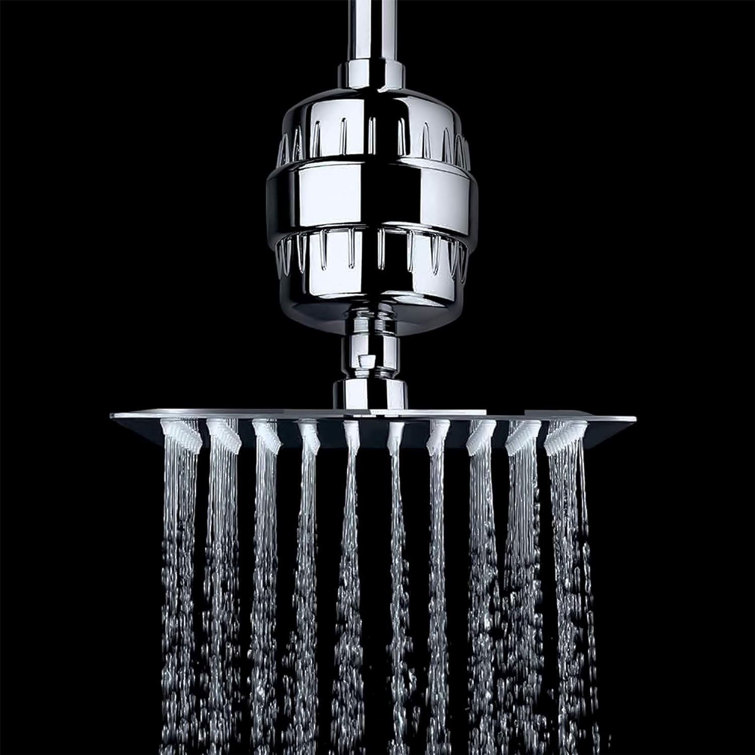 CNX Filtro Cromado para Regadera, Limpia y filtra el Agua para una Mejor Limpieza.