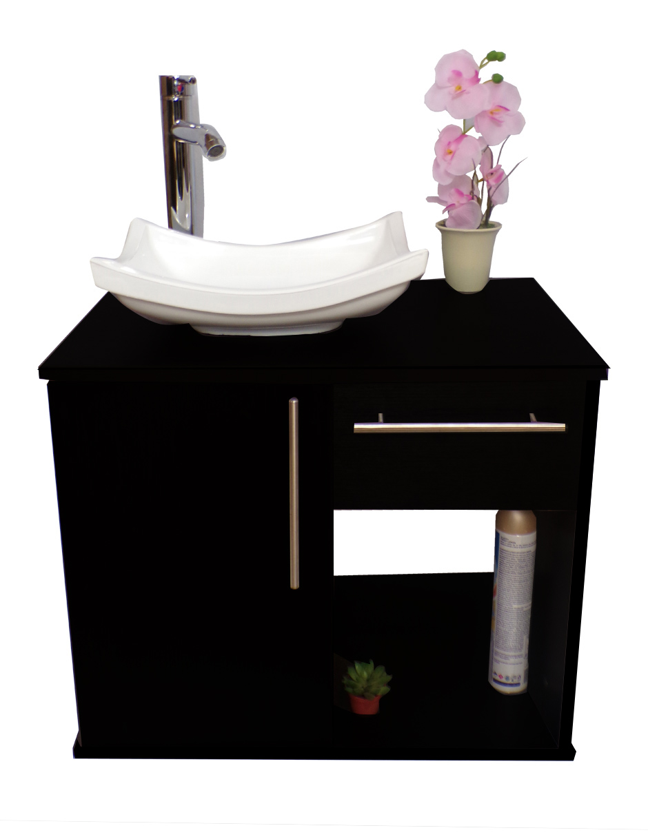 Gabinete Para Baño Con Puerta Y Cajón Sin Lavabo Y Monomando