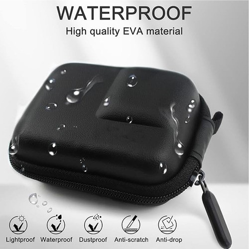 "Funda Mini Pu Para Gopro Hero 12 11 10 9 8 7 6 5 Black Case negro  ".