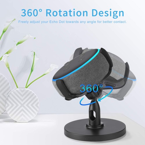 "Soporte De Escritorio Ajustable 360° Para Echo Dot 3ª "