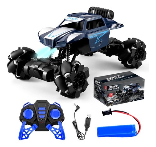 "Carros De Control Remoto Todoterreno 24cm Juguete Azul con Negro ".