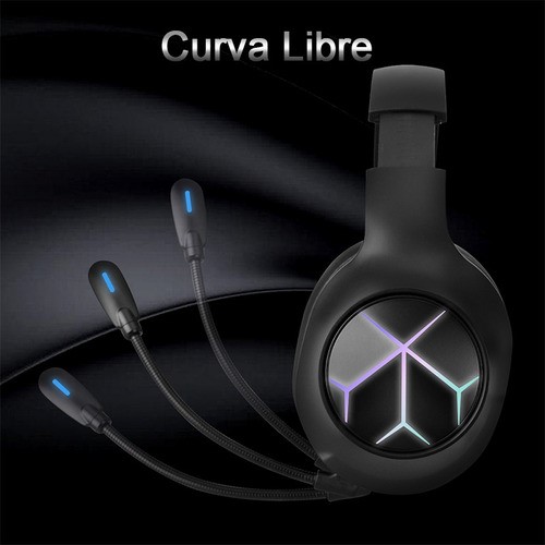 "Auriculares Gamer Diadema Inalámbricos Bluetooth Juegos 2.4g negros "