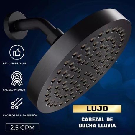 Regader Ducha De Lluvia De Alta Presión Cabezal De Ducha De Acero T