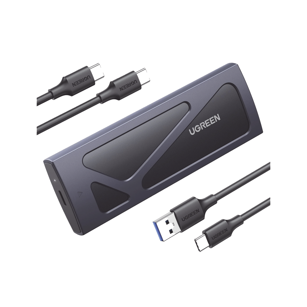 UGREEN Carcasa Disco Duro NVME M.2 (Enclosure) / Hasta 2TB / USB3.2 a 10 Gbps / Soporta M Key y B+M Key / Compatible con SSD M.2 NVME 2230/2242/2260/2280.