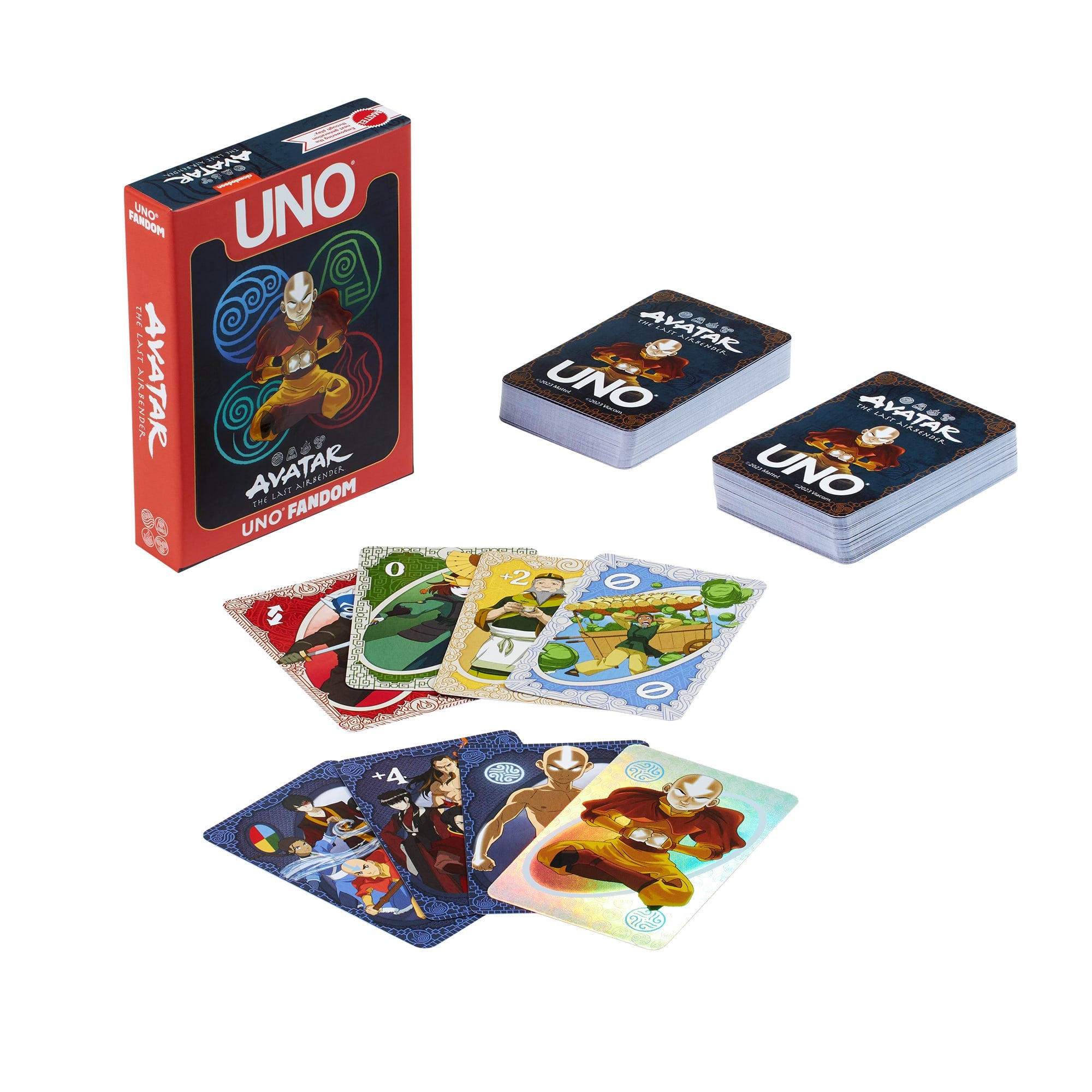 UNO Fandom Avatar The Last Airbender Juego 2 a 10 Jugadores ORIGINAL