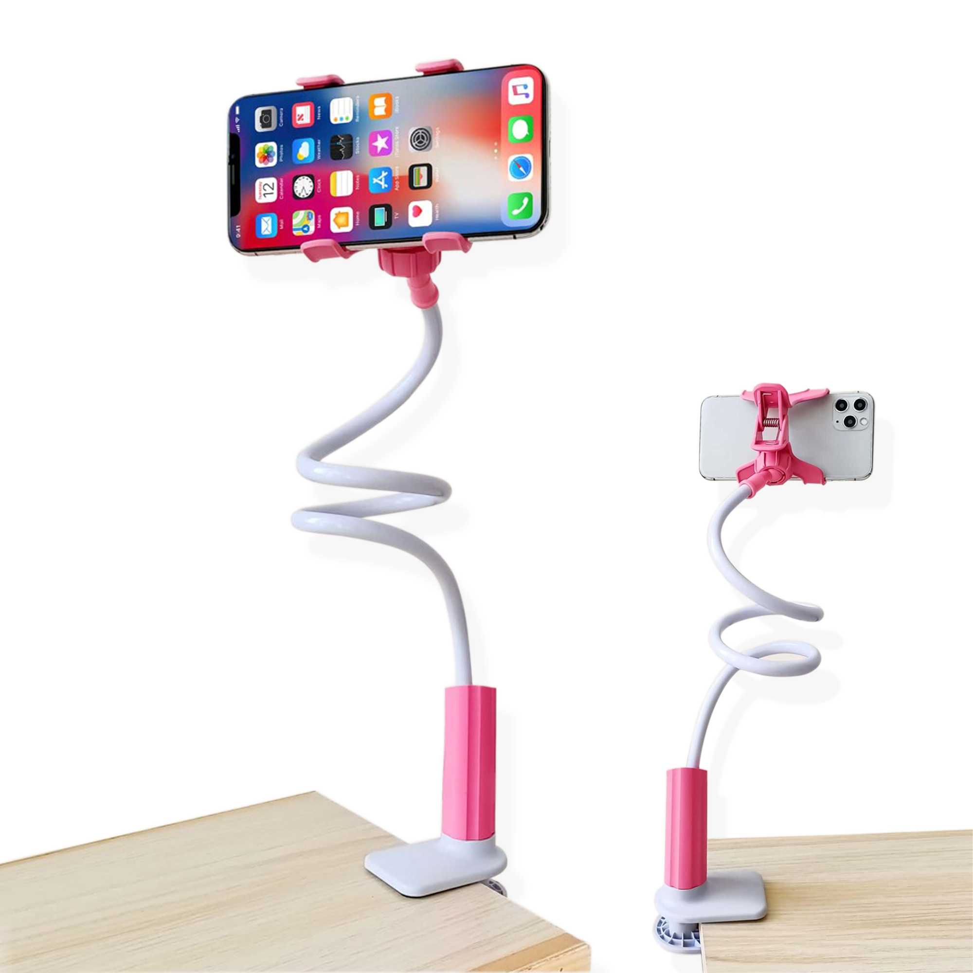 Soporte para Celular Archy Brazo Flexible Universal Rotación 360 Mesa Escritorio Hogar Oficina con Ajuste Clip Pinza