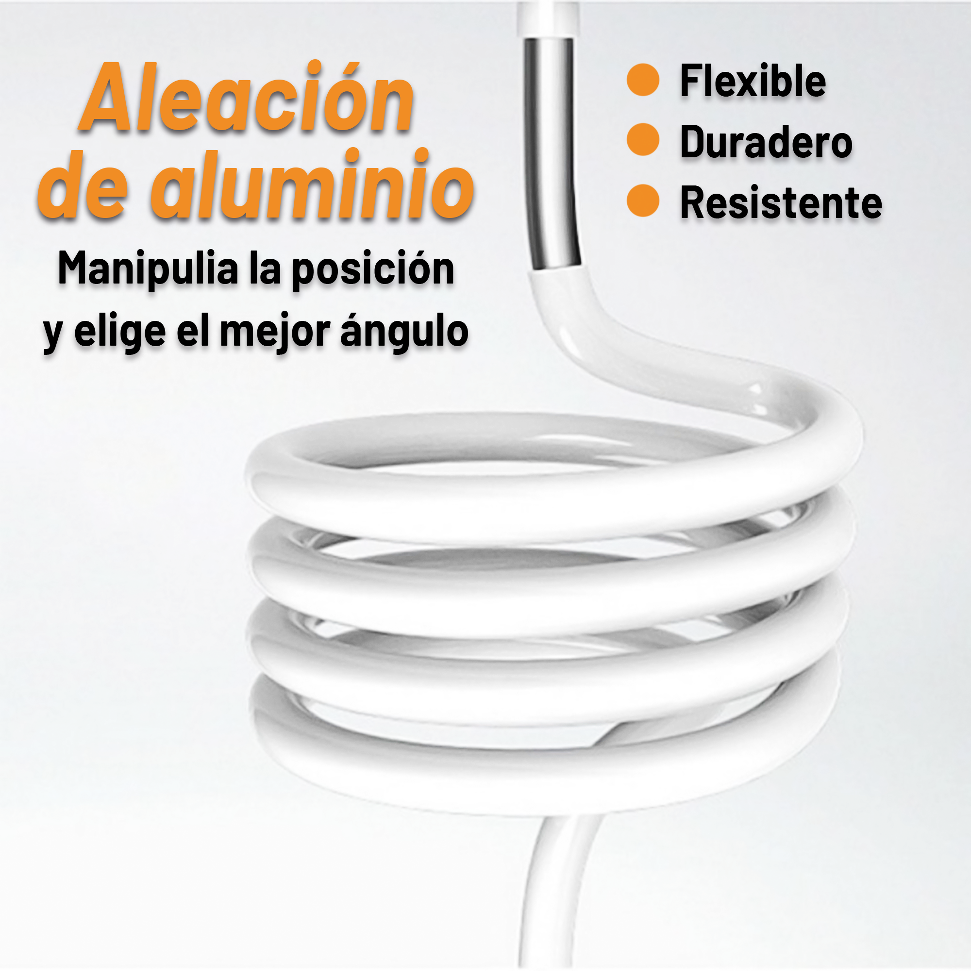 Soporte para Celular Archy Brazo Flexible Universal Rotación 360 Mesa Escritorio Hogar Oficina con Ajuste Clip Pinza