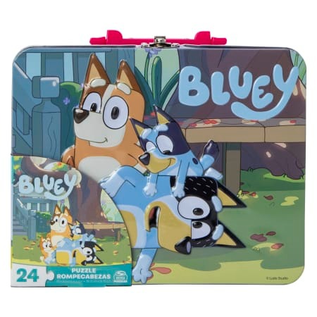 Lonchera Bluey Bingo Rompecabezas 24 Piezas.