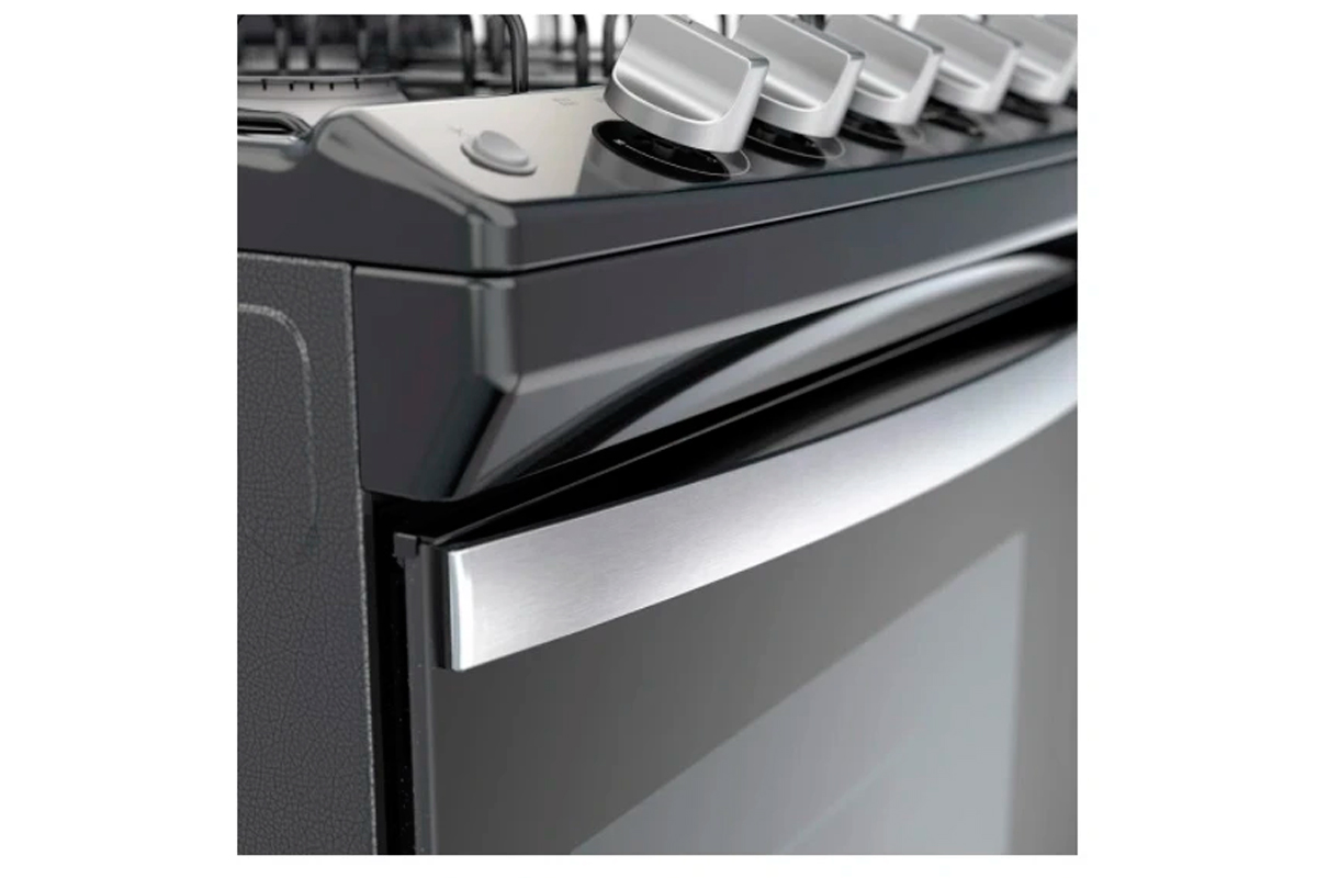  ESTUFA 30P DE PISO GAS LP 6 QUEMADORES NEGRO WHIRLPOOL.