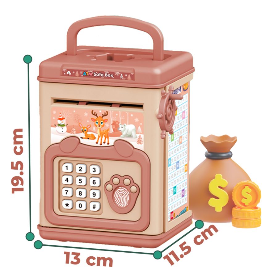 Alcancia Electronica con clave de seguridad para niña.