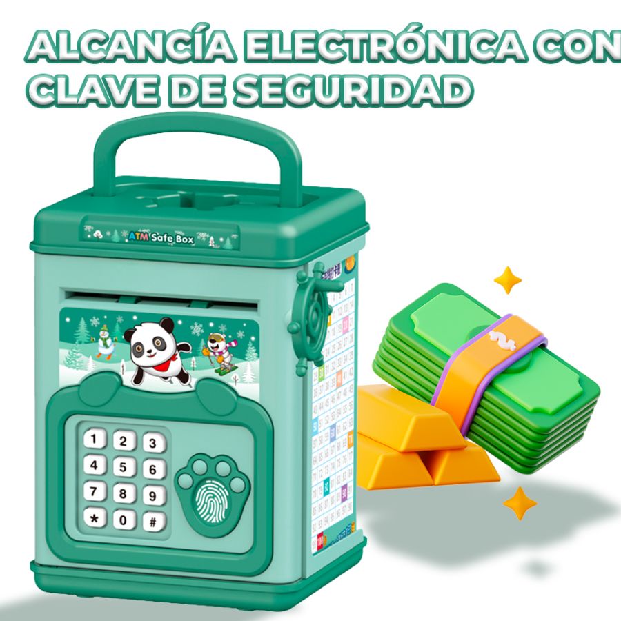 Alcancia Interactiva con Codigo de Seguridad para niño .