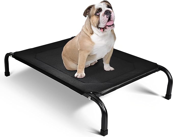 Wodoso Cama Elevada para Perro,Cama para Perro,con Malla Lavable y Transpirable, Pies de Goma Antideslizantes,