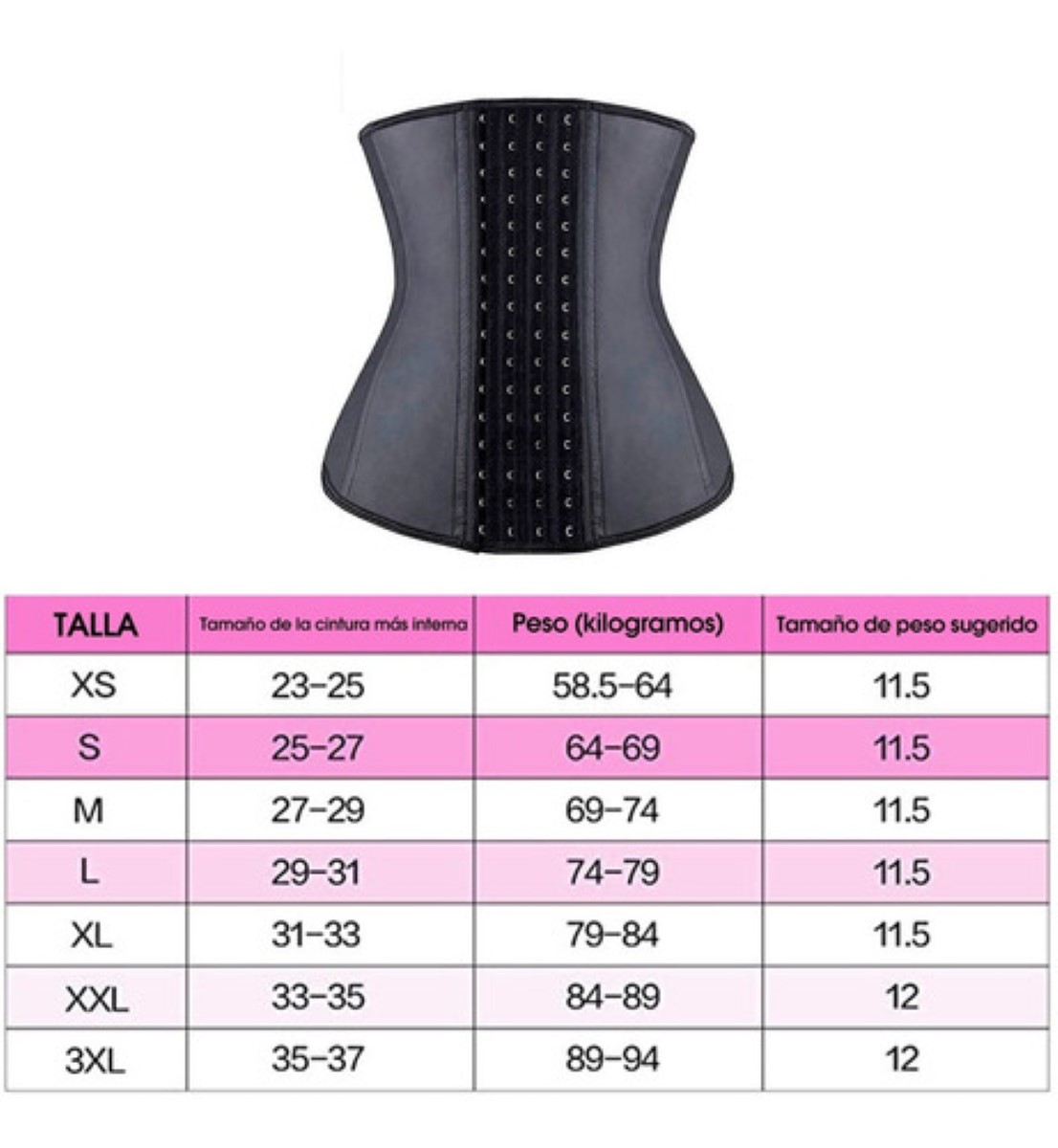"Faja Reductoras De Latex talla M 69-74 CM  "