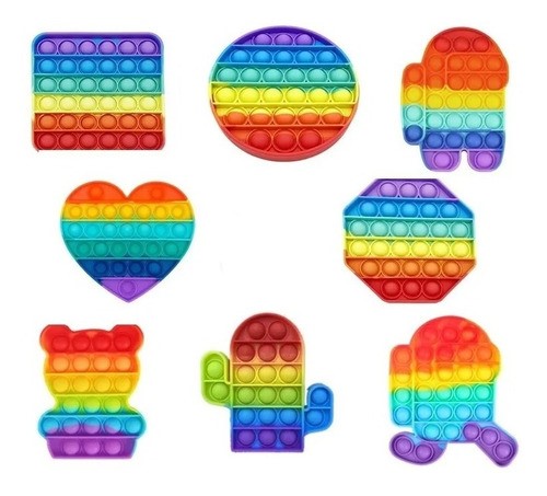 Juego Piezas Push Pop It Bubble Fidget Juguete Antiestrés