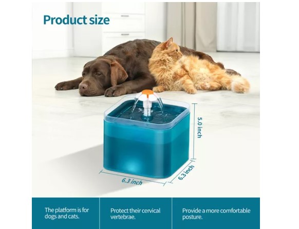 Fuente Para Gatos Bebedero Gatos Ultra Silenciosa 2l Filtro T