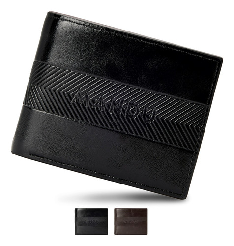 Cartera Para Hombre Billetera Con Gran Capacidad Rfid.