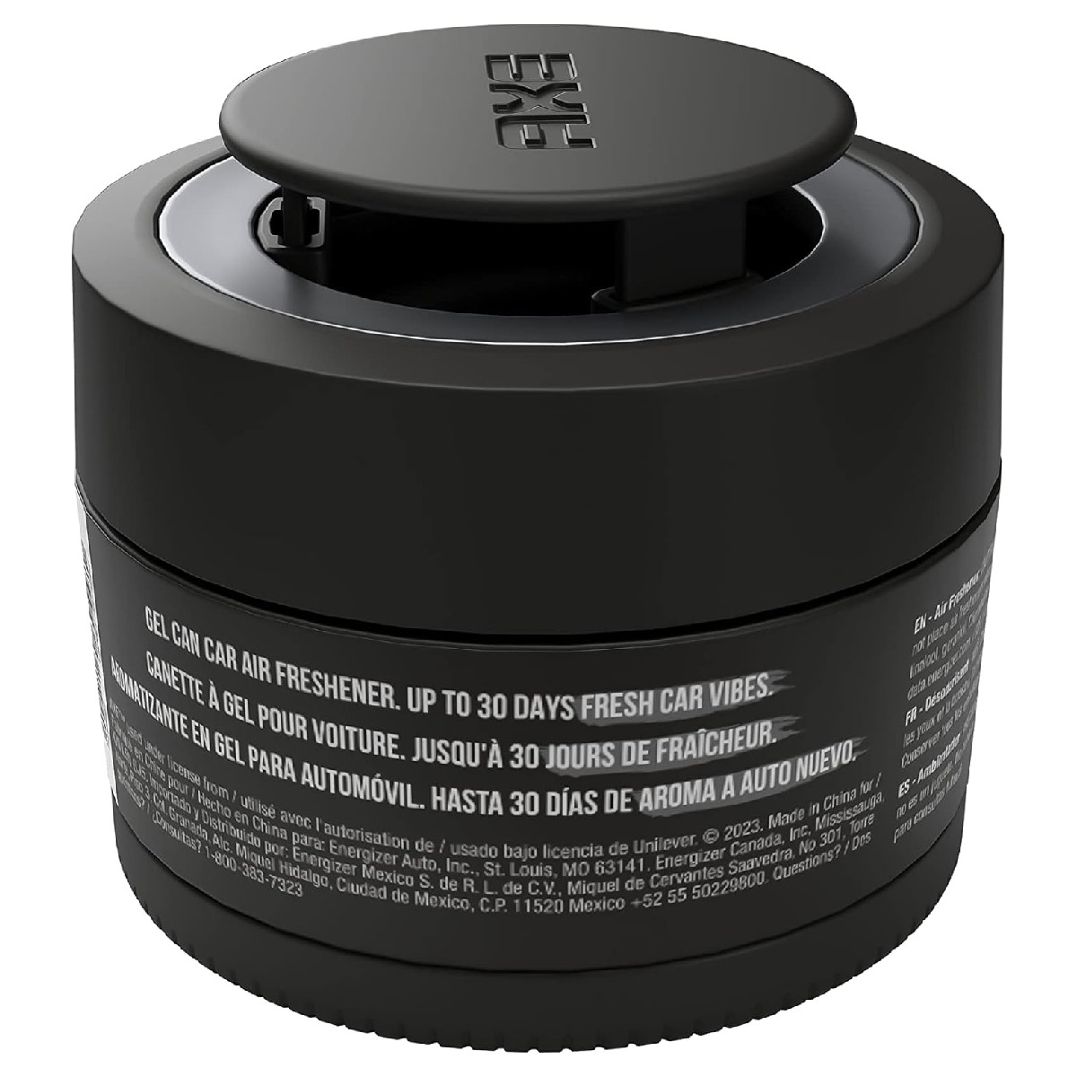 4 Pack Aromatizante Auto AXE GEL Dark Black aroma Pera y Cedro.