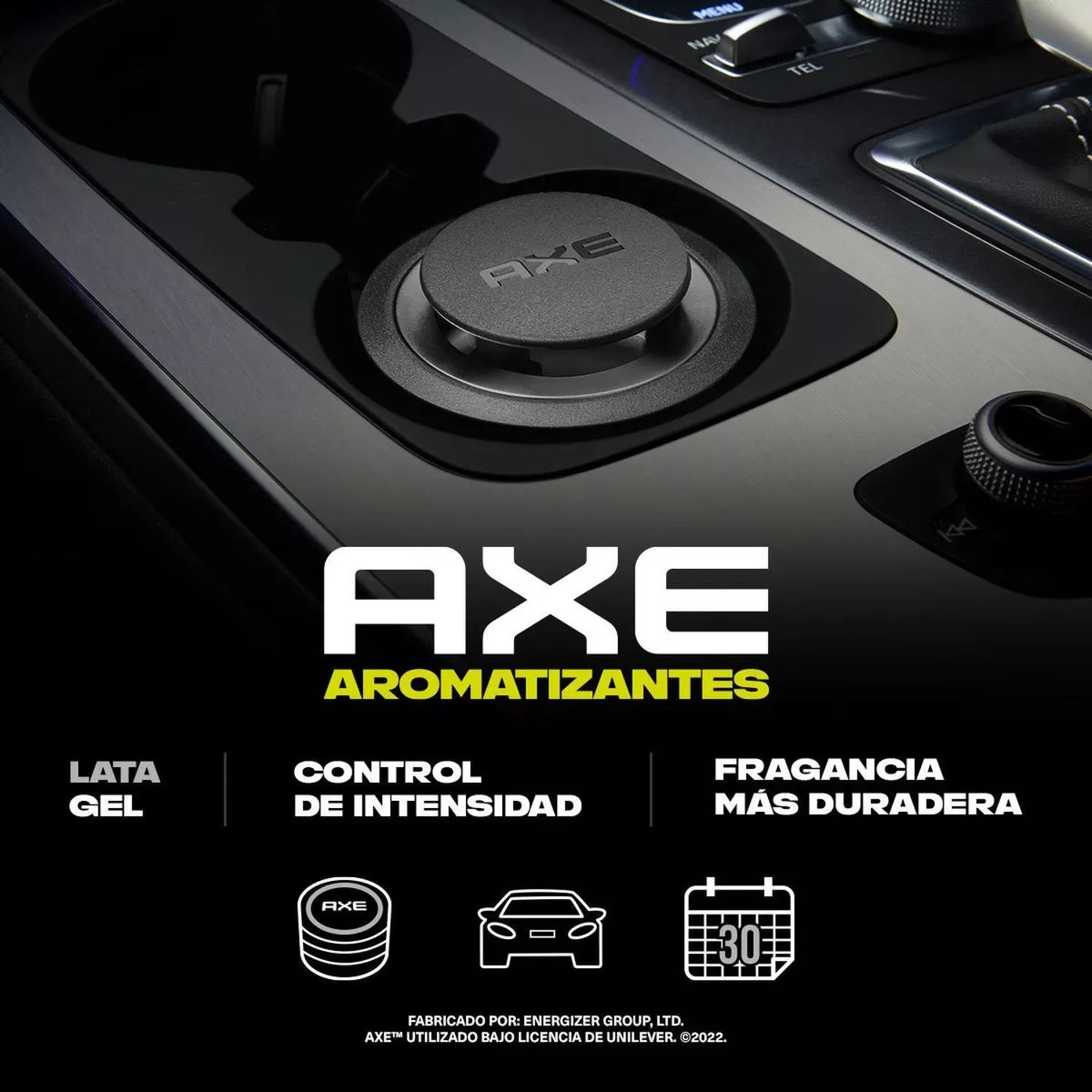4 Pack Aromatizante Auto AXE GEL Dark 4 Aromas.