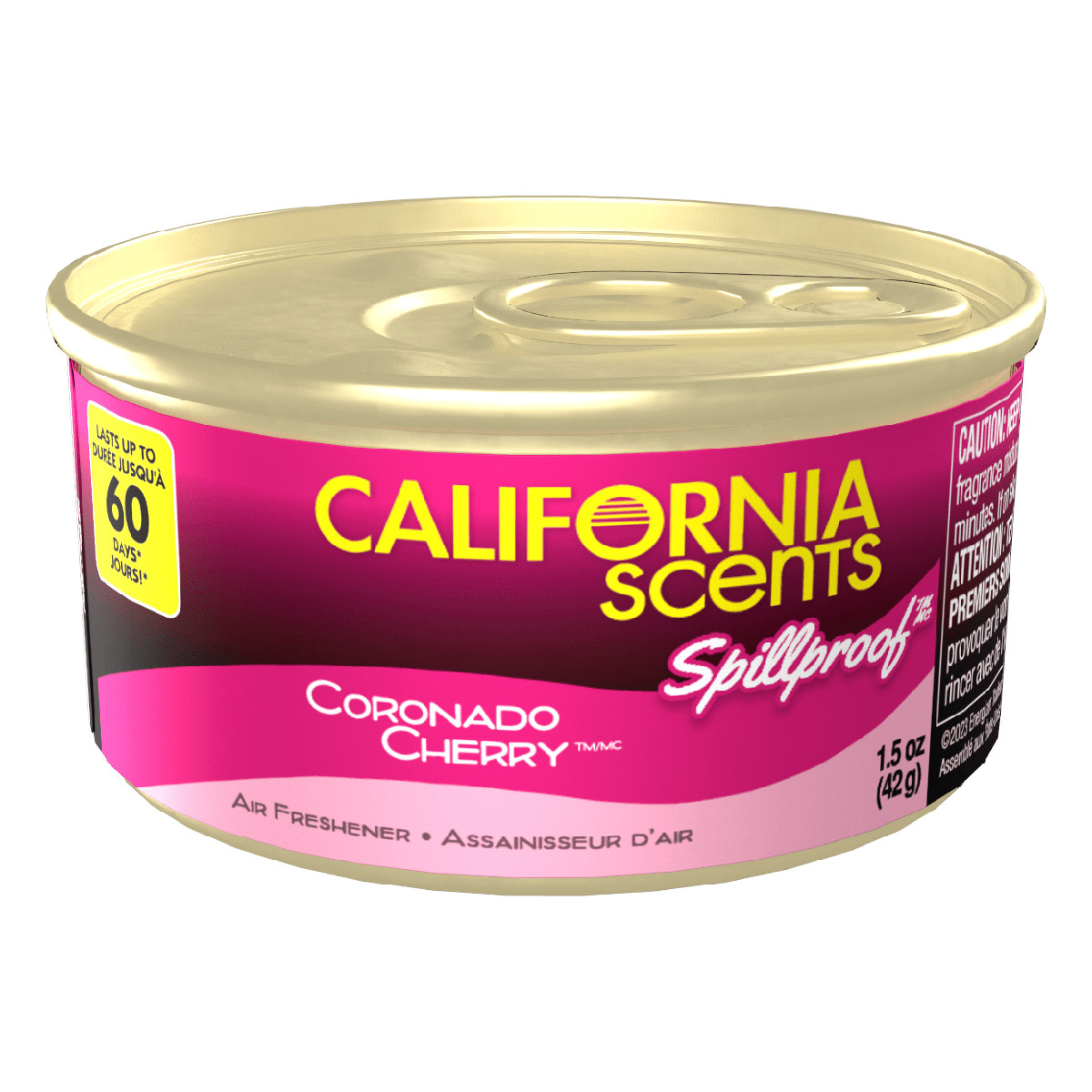 4 Pack Aromatizante Auto California Scents Cherry corcho 60 días.