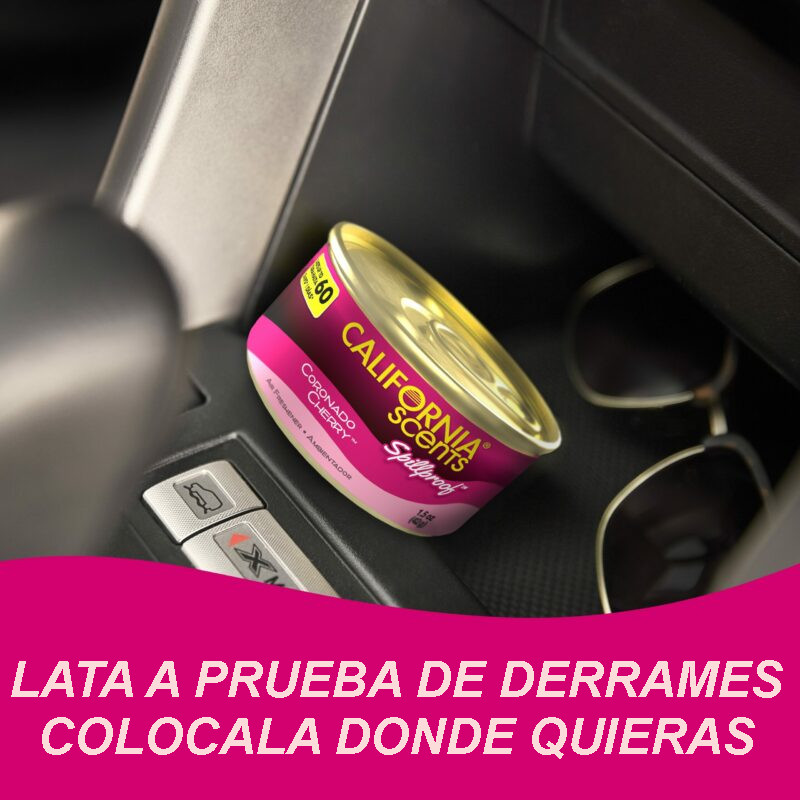 4 Pack Aromatizante Auto California Scents Cherry corcho 60 días.