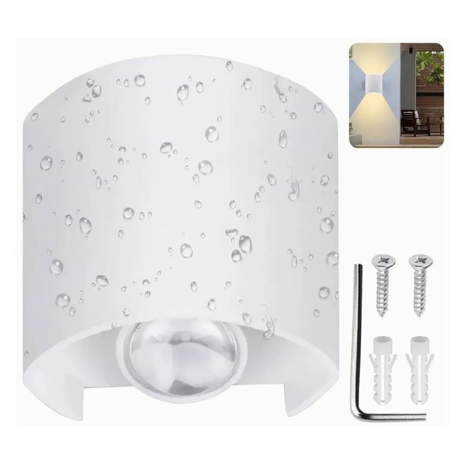 Lámpara Led De 2w Para Pared De Uso Exterior Y Interior IP67.