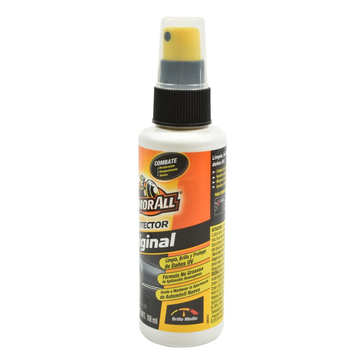 Abrillantador Armor All Brillo Medio Protector 118ml atomizador.