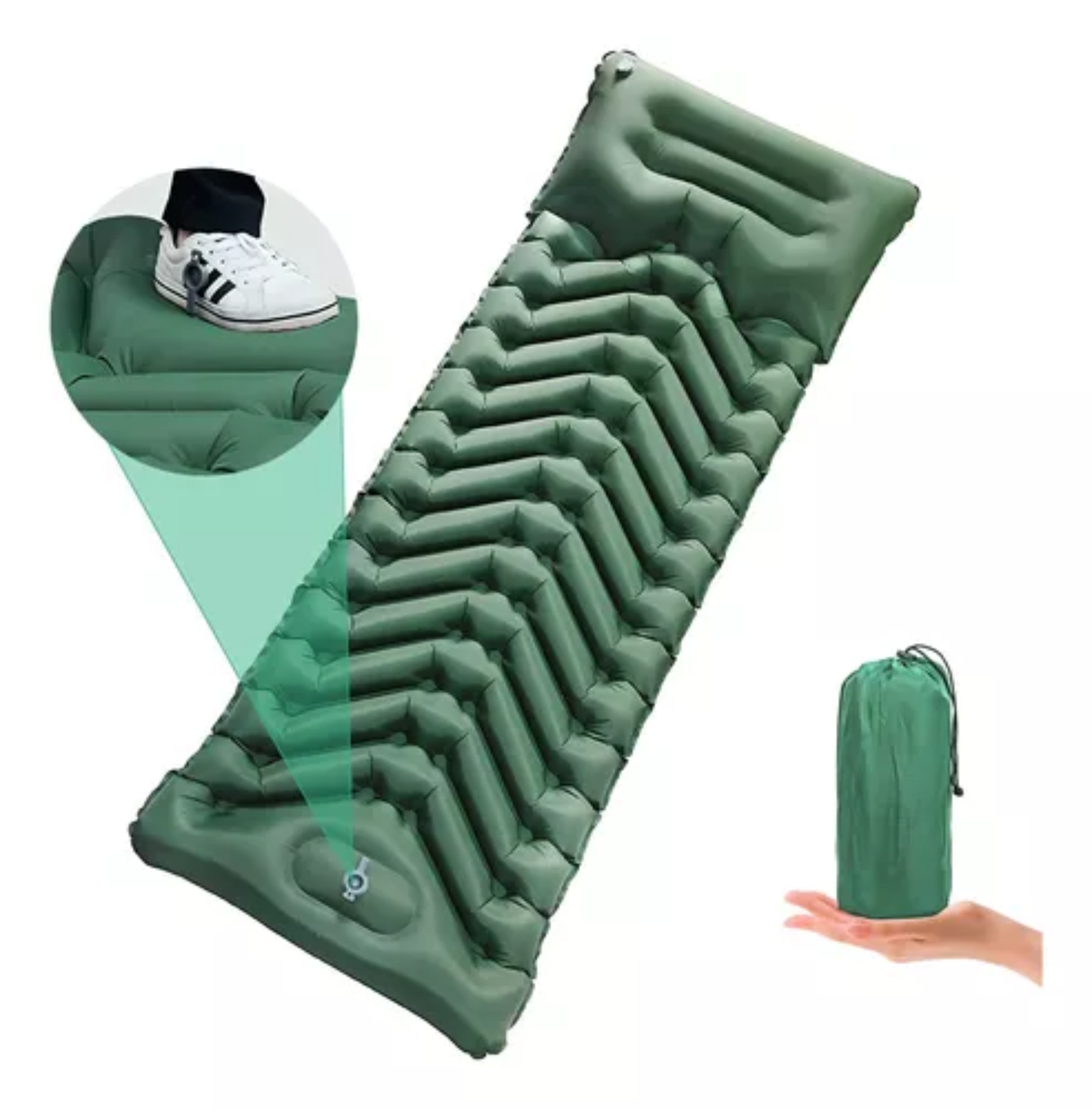 Colchon Inflable De Dormir Portátil Ultraligera Para Acampar.