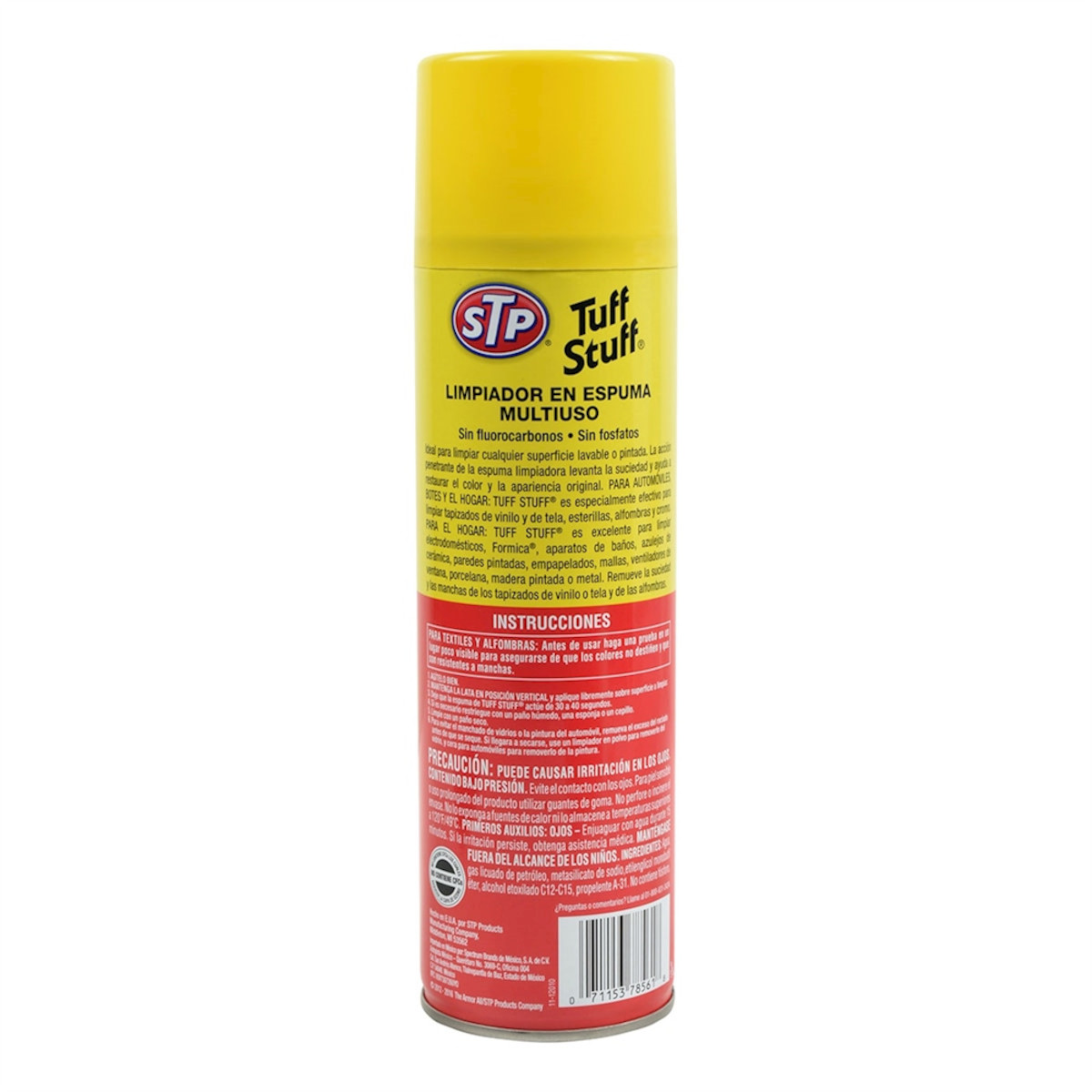 Limpiador multipropósito TUFF STUFF Espuma 623g telas pared.