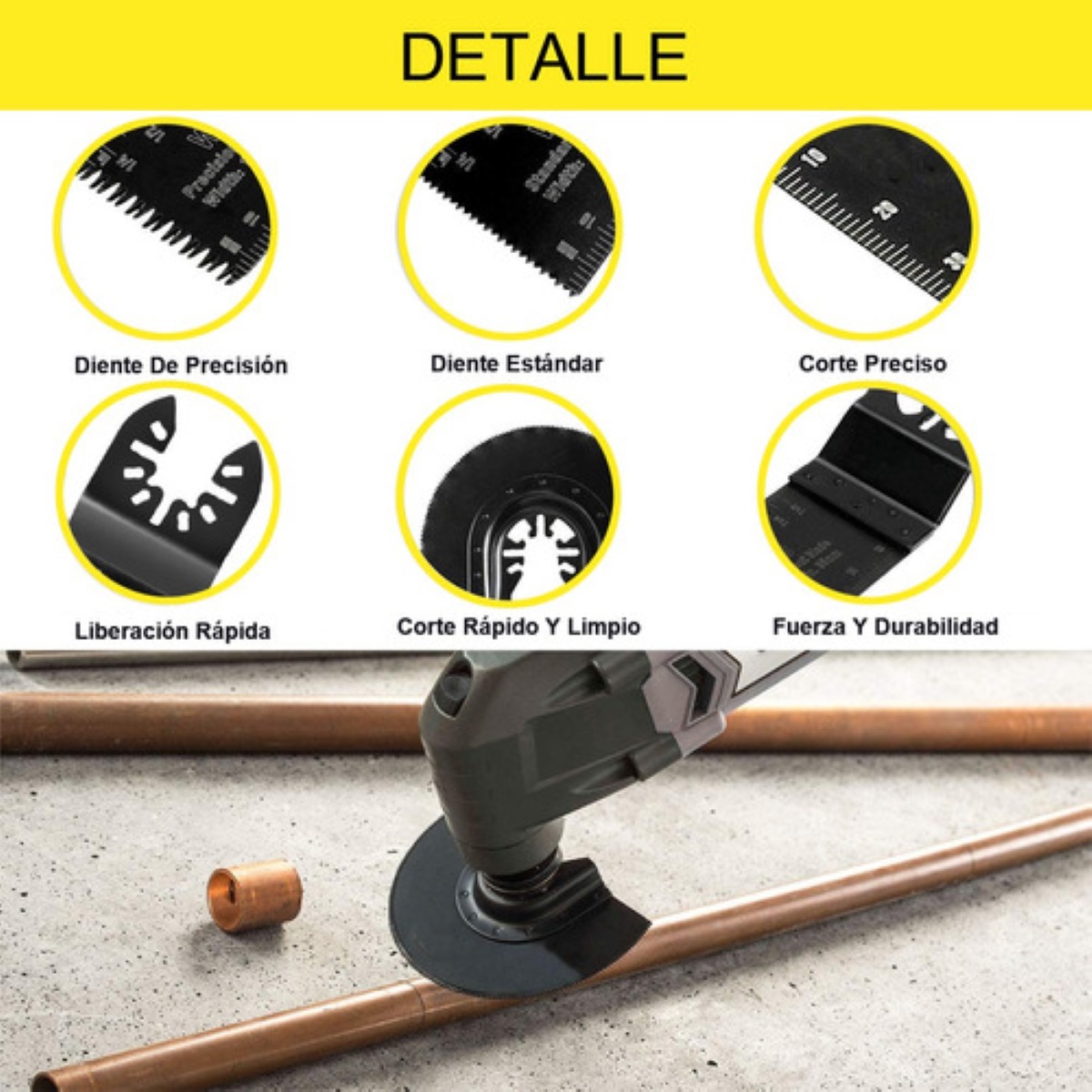 Set 68 Pzs Cuchillas Hoja De Sierra Oscilante Para Madera/metal