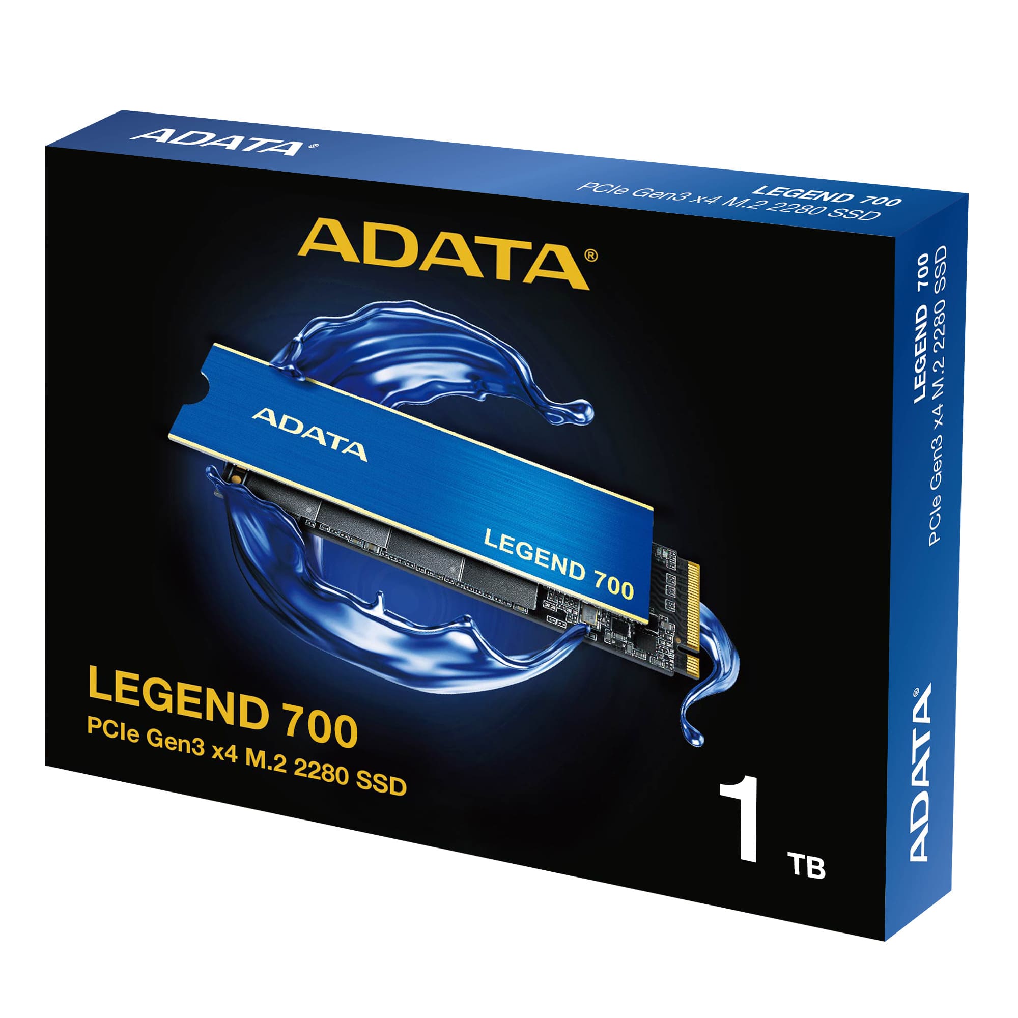 Unidad de Estado Sólido Adata Legend 700 de 1 TB, M2 2280, NVMe PCIe Gen 3X4, 2000/1600 MB/s.