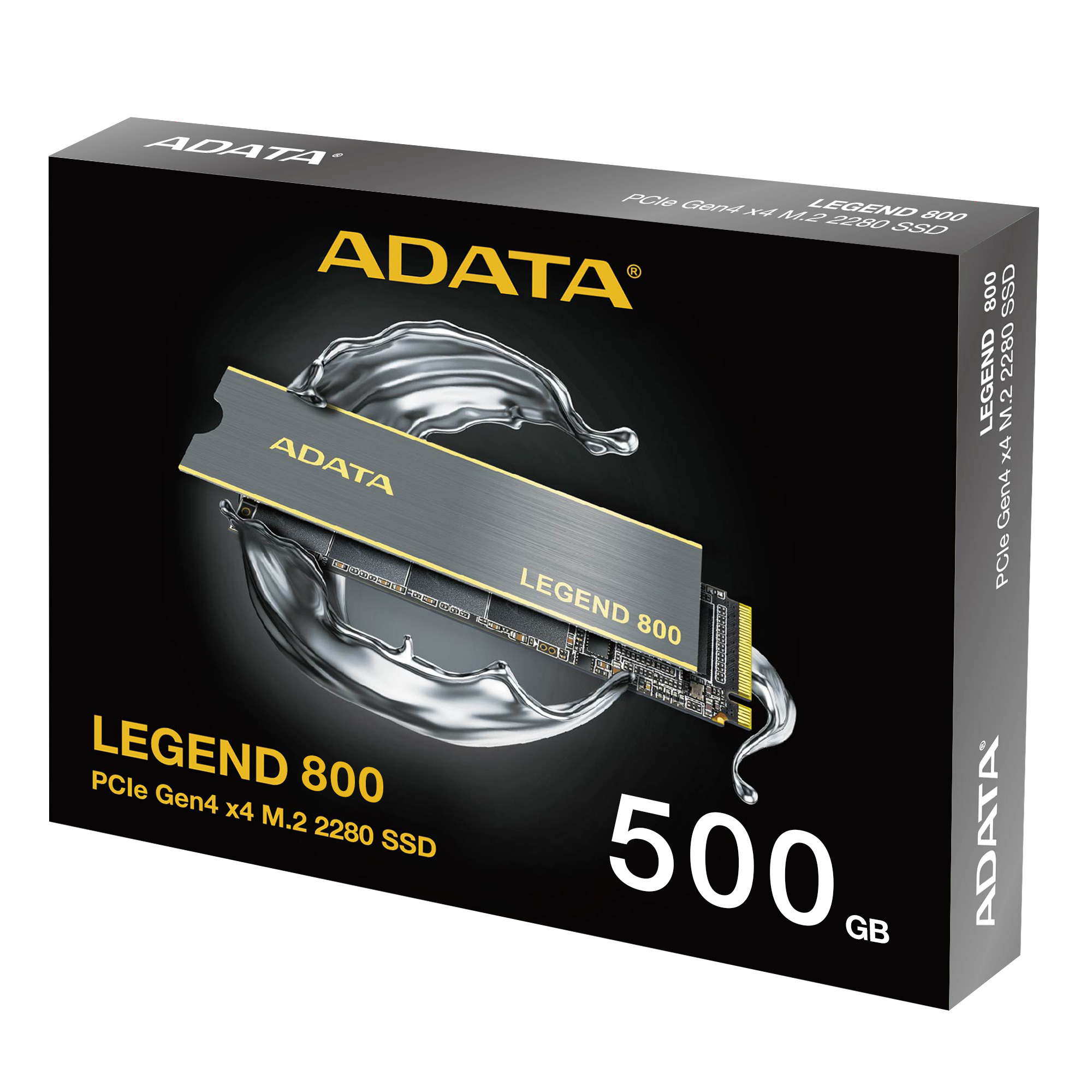 Unidad de Estado Sólido Adata Legend 800 de 500 GB, M2 2280, NVMe PCIe Gen 4X4, 3500/2200 MB/s