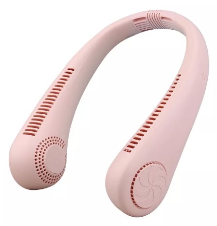 Ventilador Cuello Portátil Silencioso Usb Recargable color BLANCO