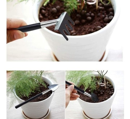 "21 Herramientas Para Plantas Suculentas De Sdae, Tamaño Mini negro "