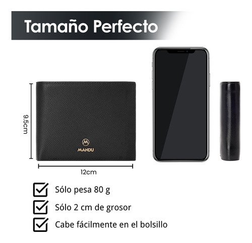 Carteras Para Hombre Con Gran Capacidad Y Protección Rfid.