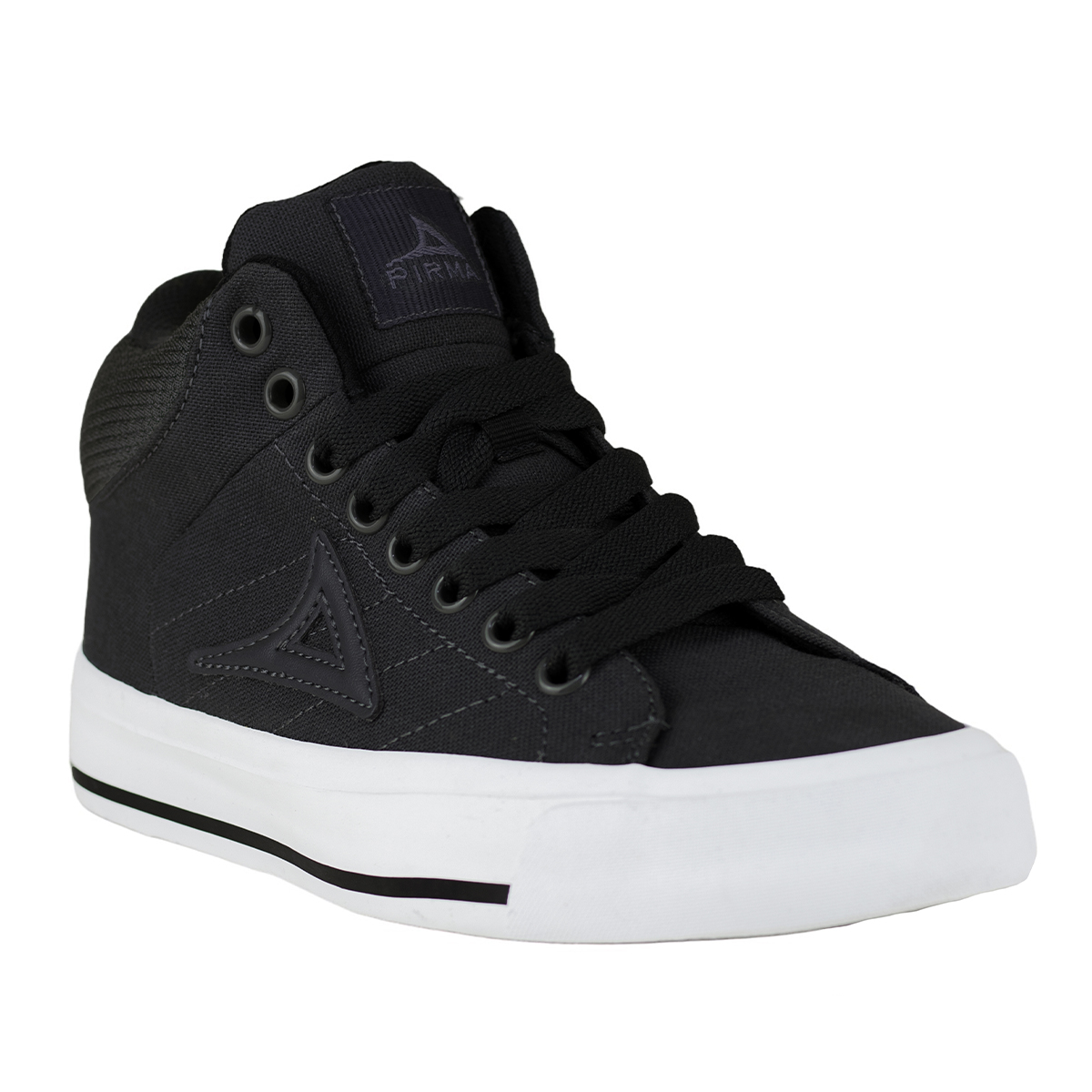 Tenis Pirma Urbano 6033 Negro Blanco Tipo Bota Juvenil Confort.
