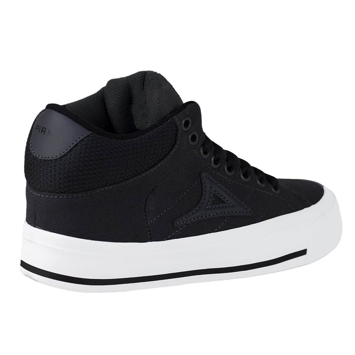 Tenis Pirma Urbano 6033 Negro Blanco Tipo Bota Juvenil Confort.