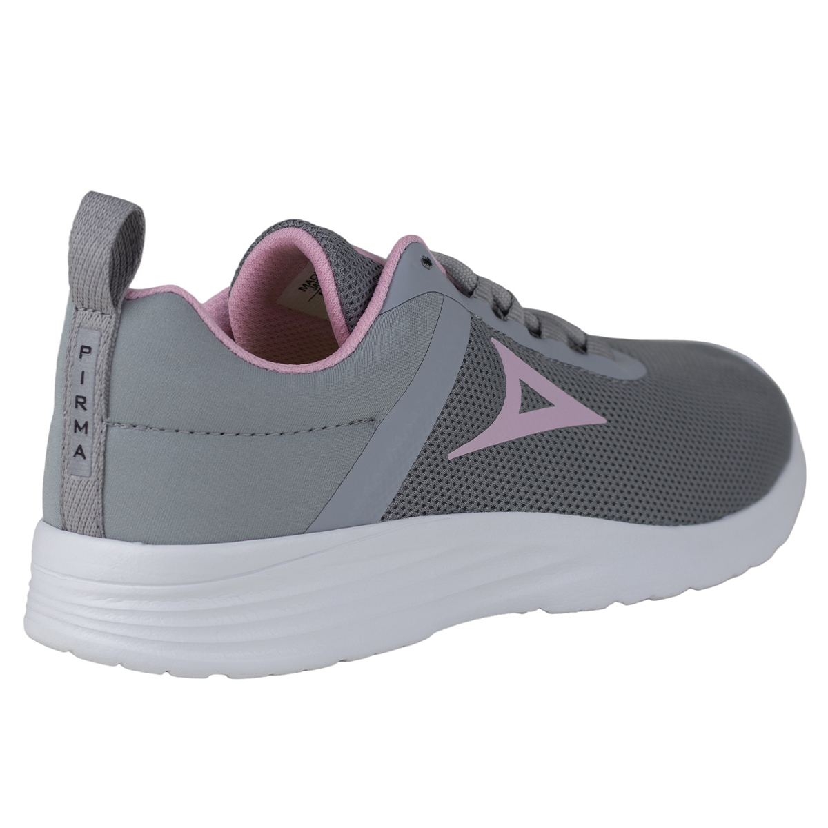 Tenis Running Mujer Pirma 4517 Gris Rosa Deporte Textil Spor.